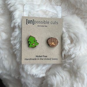 Bob Ross earrings